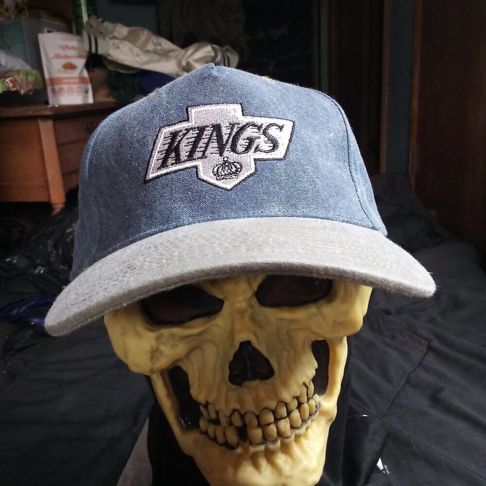 Vintage 90s Los Angeles Kings Two Tone Snap Hat Cap